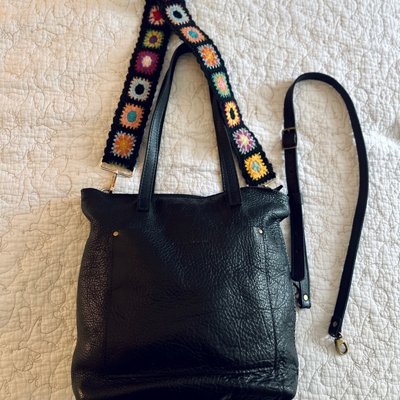 Portland Leather Crossbody Tote - Picture 2 of 5